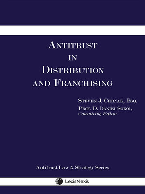 cover image of Antitrust in Distribution and Franchising